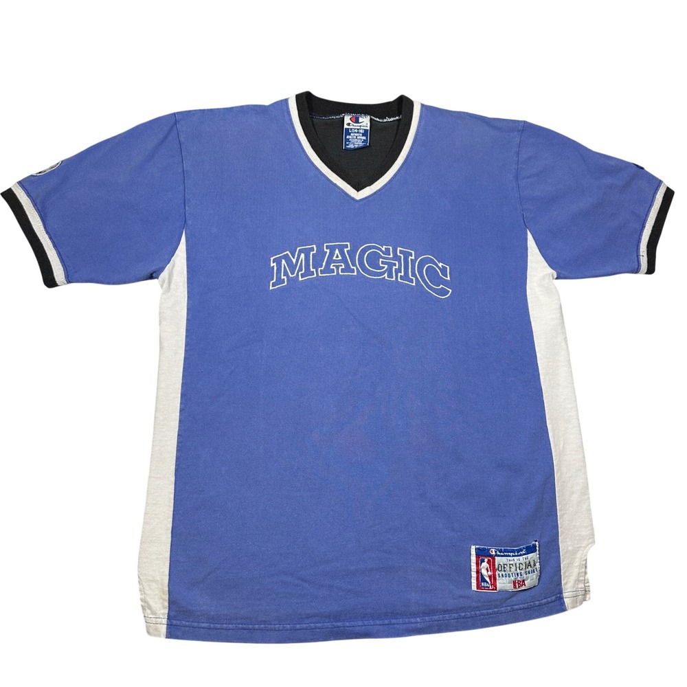 Vintage Champion NBA Orlando Magic Shooting Shirt Blue Black